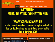 Tablet Screenshot of cosmicmember.com